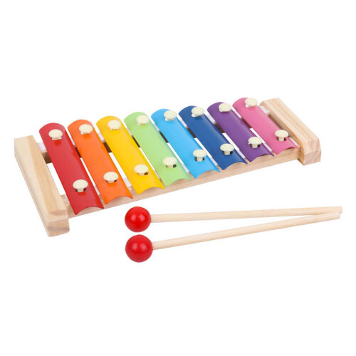 Kinder-Xylophon mit 2 Schlägeln, buntes 2