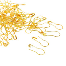 Gourd Shape Metal Safe Pin Metal Knitting Locking Marker-Gold