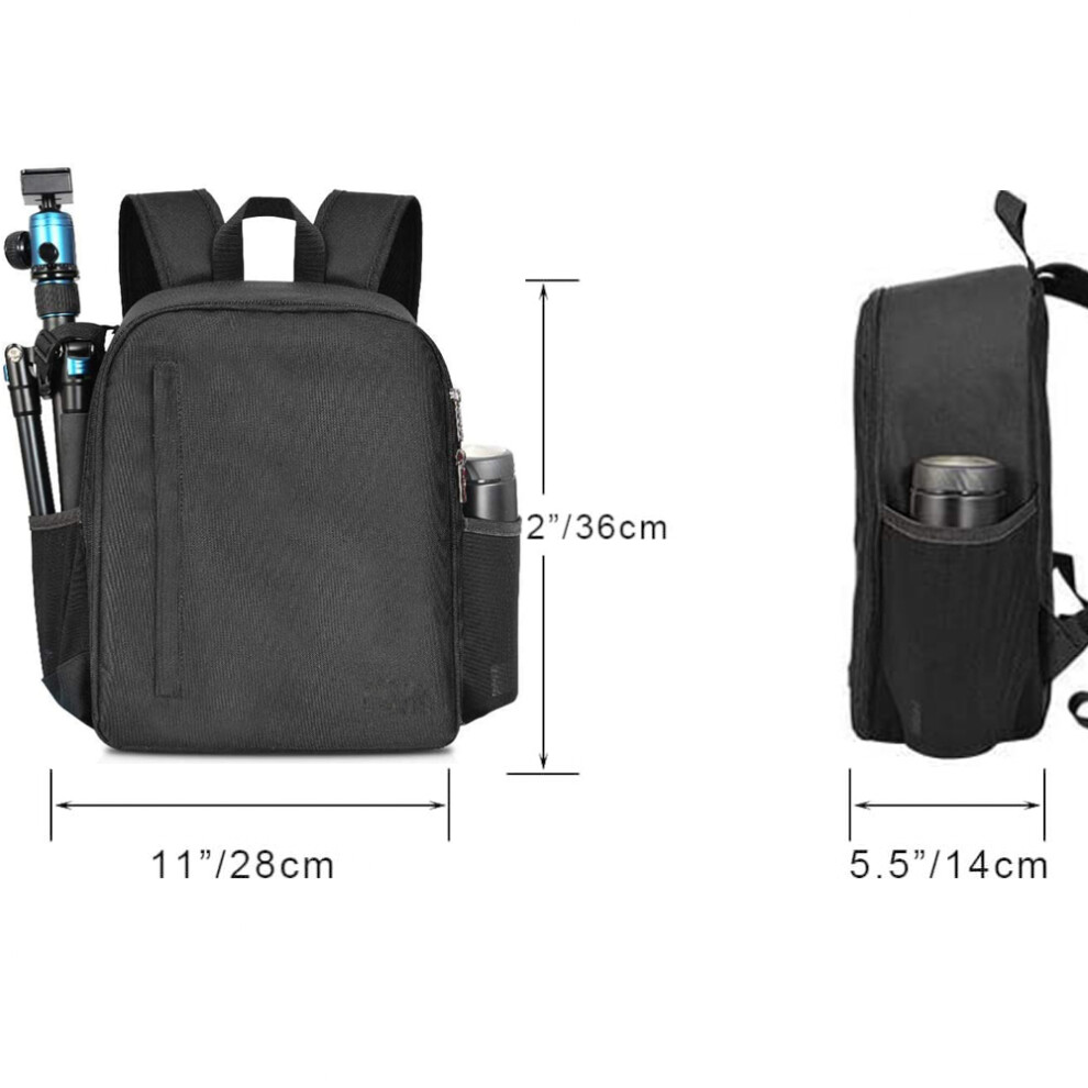 Zaino Fotografico Professionale Compatto, Interno Personalizzabile Per Fotocamere Dslr, Reflex E Mirrorless, Design Ad Accesso Rapido Per La
