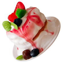 Artificial Cake Model Dessert Shaped Decoration for- red