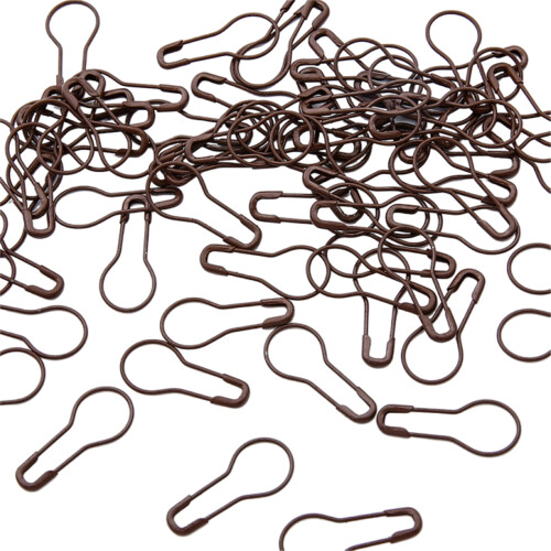 Metal Knitting Locking Marker Clip Crochet Stitching-brown