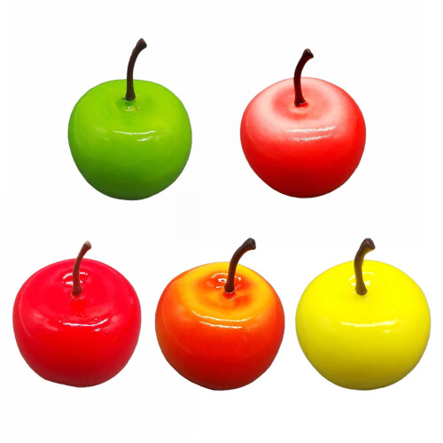 10 Stück künstliche Früchte, Simulation von-grüner Apfel 1