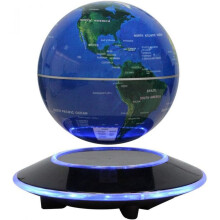 Floating Rotating Globe, High Resolution 3D Printing World Map With Changing Led Lights, Gift & Decorative Lamp For Classroom Desk Decoration, Easy In