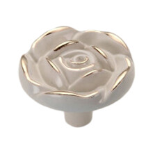 European Style Decorative Cabinet Knobs Elegant Rose Drawer Pull Handles Retro Furniture Hardware Vintage Knob Set With Screws Zinc Alloy Anti-Rust Fi
