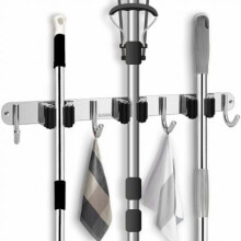 Accessoire de nettoyage pratique : Organisateur d'outils robuste pour une utilisation intérieure et extérieure, solution de rangement en acier