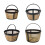 Filtre à café permanent de couleur dorée, adapté à la-8 tasses 2