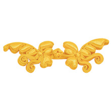 Handmade Traditional Chinese Knot Button Decorative Knot-yellow