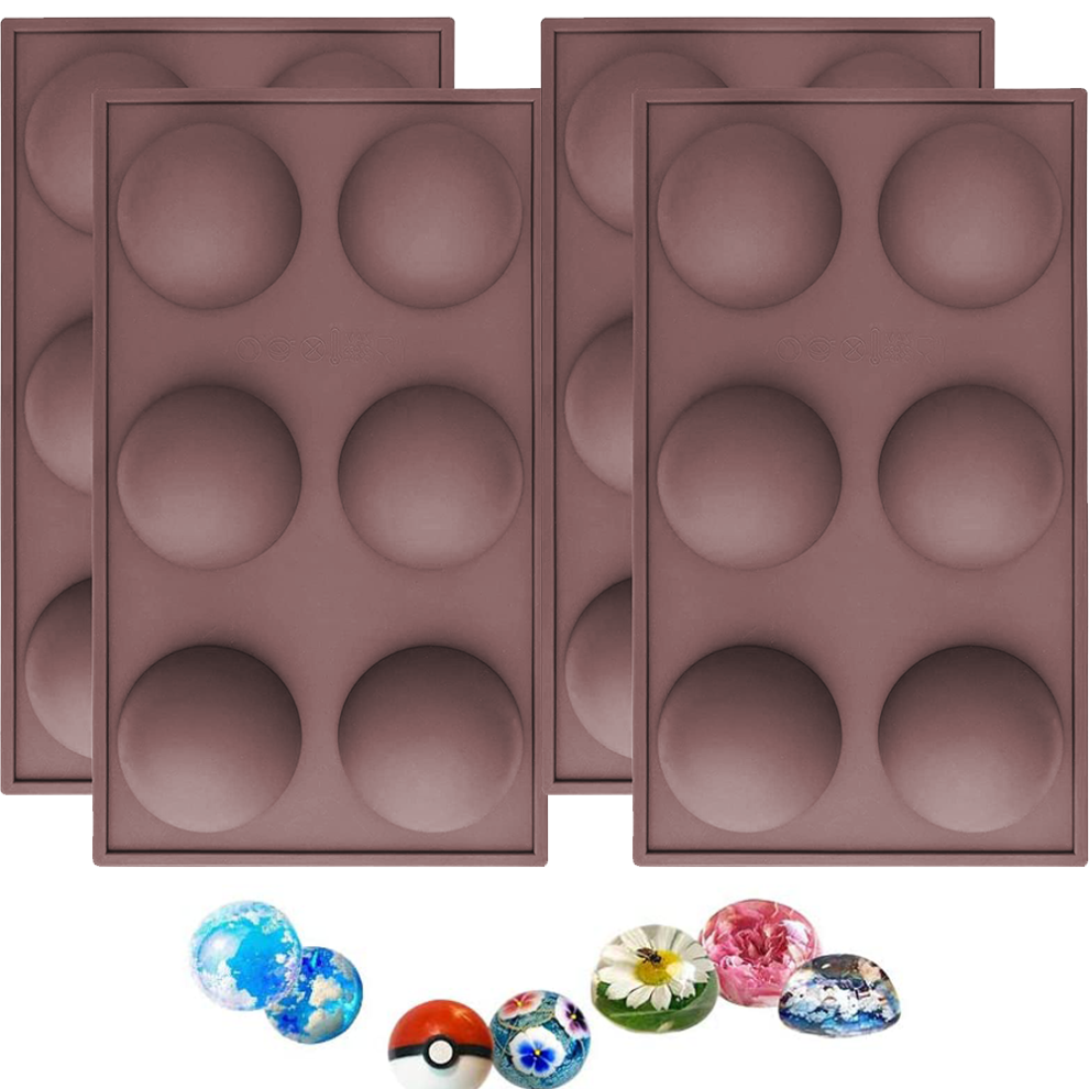 Innovative Creativity: Food-Grade Silicone, Multi-Size Sets For Creative Baking, Half-Sphere Molds, Non-Stick Flexible For Chocolate Bomb, Dome Mousse 9155353278772
