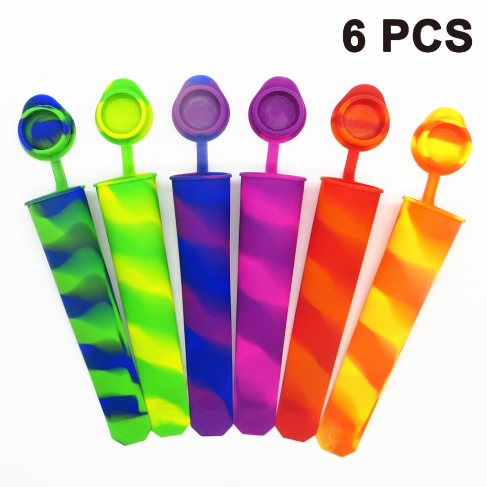 Colorful Silicone Popsicle Mold, Reusable Food Grade Easy-To-Clean Ice Pop Maker For Healthy Homemade Treats 9155353280171