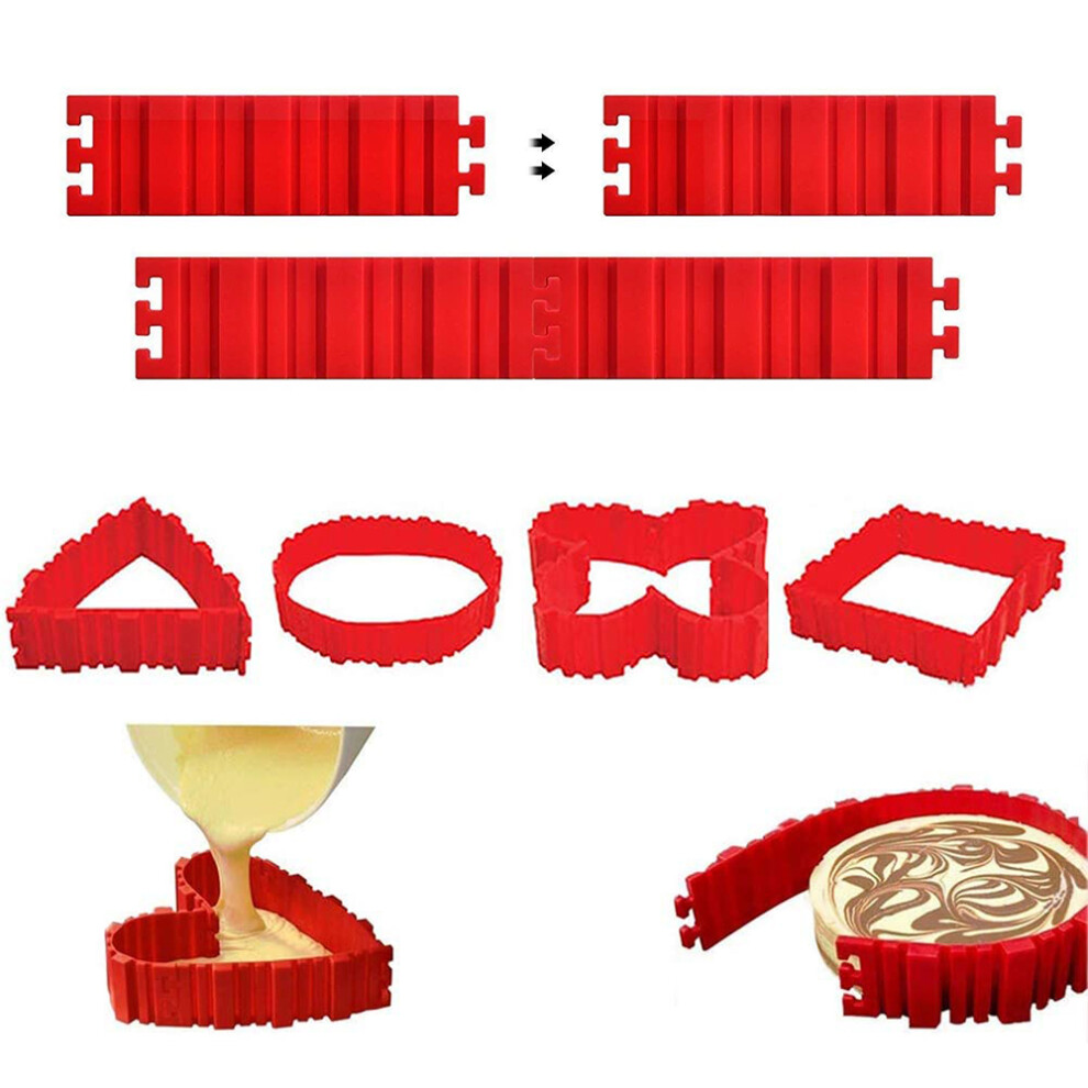 Flexible Silicone Cake Molds, Non-Stick Durable Mold For Microwave Oven Safe Creations, Diy Shapes Unleash Creativity For Kitchen Enthusiasts 9155353279977