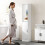 kleankin Tall Mirrored Bathroom Cabinet Tallboy Unit White 8