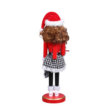 Weihnachtsthema-Desktop-Dekoration, Holzskulptur mit-Nachtisch