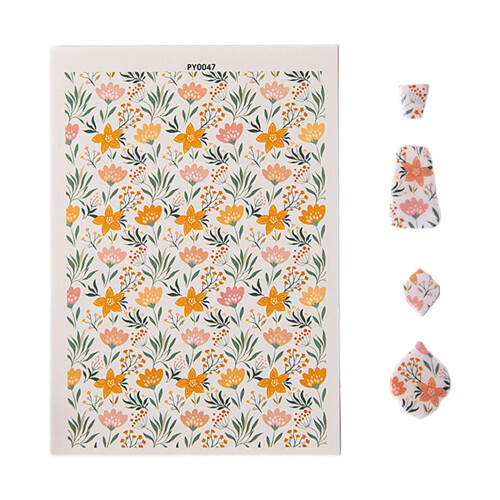 Flower Clay Transfer Paper for Earrings Making Ceramic-PY0047
