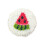 Fruit Pattern Embroidery Coaster Punching-pink watermelon 1
