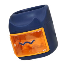 Boîte de rangement de bureau avec tasse à stylo et-Bleu foncé