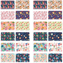 Ensemble de carnets floraux compacts au format de-24 livres