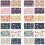 Ensemble de carnets floraux compacts au format de-24 livres 1