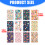 Ensemble de carnets floraux compacts au format de-24 livres 4
