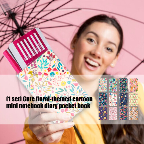 Ensemble de carnets floraux compacts au format de-24 livres 2