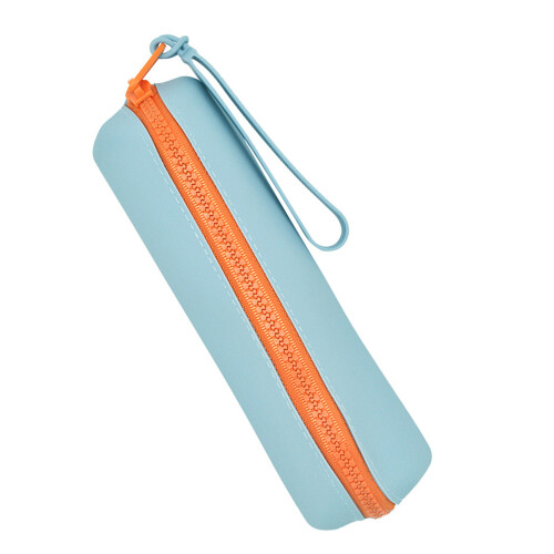 Porte-stylos Design à fermeture éclair, sac de-bleu clair