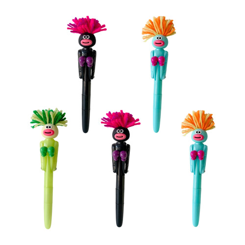 5PCS Creative Boxing Glove Shaped Pens Novelty-Mixed colors