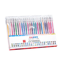 Glitzer-Gelstift, mehrfarbiger Glitzerstift zum-48 Farben