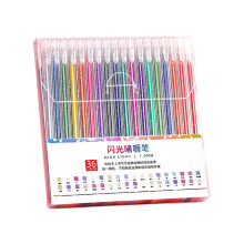 Paquet de stylos à Gel à paillettes, stylos à-36 couleurs