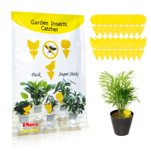 (18 pcs) Sticky Fungus Gnat and Fruit Fly Traps, Non-Toxic