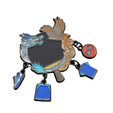 Broche en alliage sur le thème du Tennis de Table, broche-4