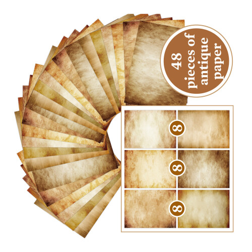 48 Blatt doppelseitiges Druckerpapier im Retro-Stil im-ICH