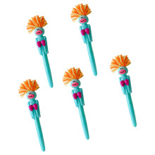 Stylos à gants de boxe amusants, 5 pièces, poignée-Bleu