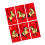 Set mit 6 schimmernden roten Päckchen im chinesischen-TJ2543 1