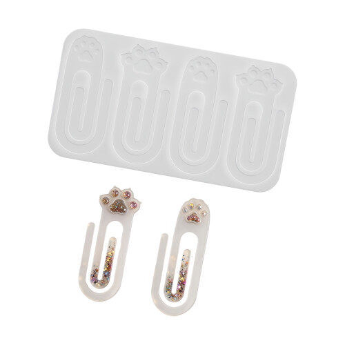 Creative Cats Paws Silicone Bookmarks Clips Moulds-D5992 2