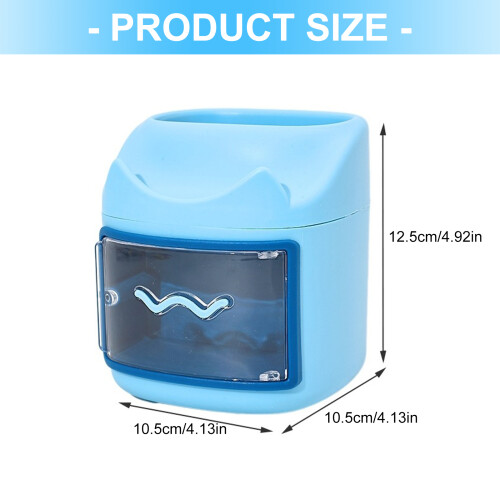Desktop Organiser Storage Box With Pen Cup And Phone-skyBlue 2