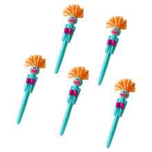 5PCS Novelty Boxing Glove Pens Soft Ergonomic Grip Stress-Blue