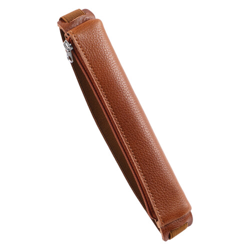 Leder-Eingabestift-Aufbewahrungstasche, kapazitives-Rotbraun