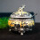 Functional Alloy Sugar Vessel with Spoon Decorative-silver blue 6