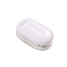 3-gaats losbladige papierponser Handheld cirkelponsen-Wit