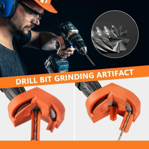 Drill Bit Sharpener For All Bits 5/64 To 5/8 Inch, Multipurpose Portable Grinding Tool, Grinder Bits Set 1