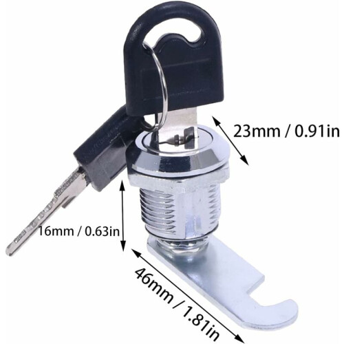 Easy Installation Cabinet Cam Lock, Non-Key Retaining Unique Keycode Security Camper Lock Replacement for Furniture Security 2