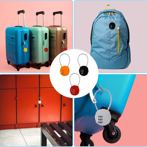 Combination Lock, High Security Design With 1000 Possible Combinations, Suitable For Travel And Camping 2