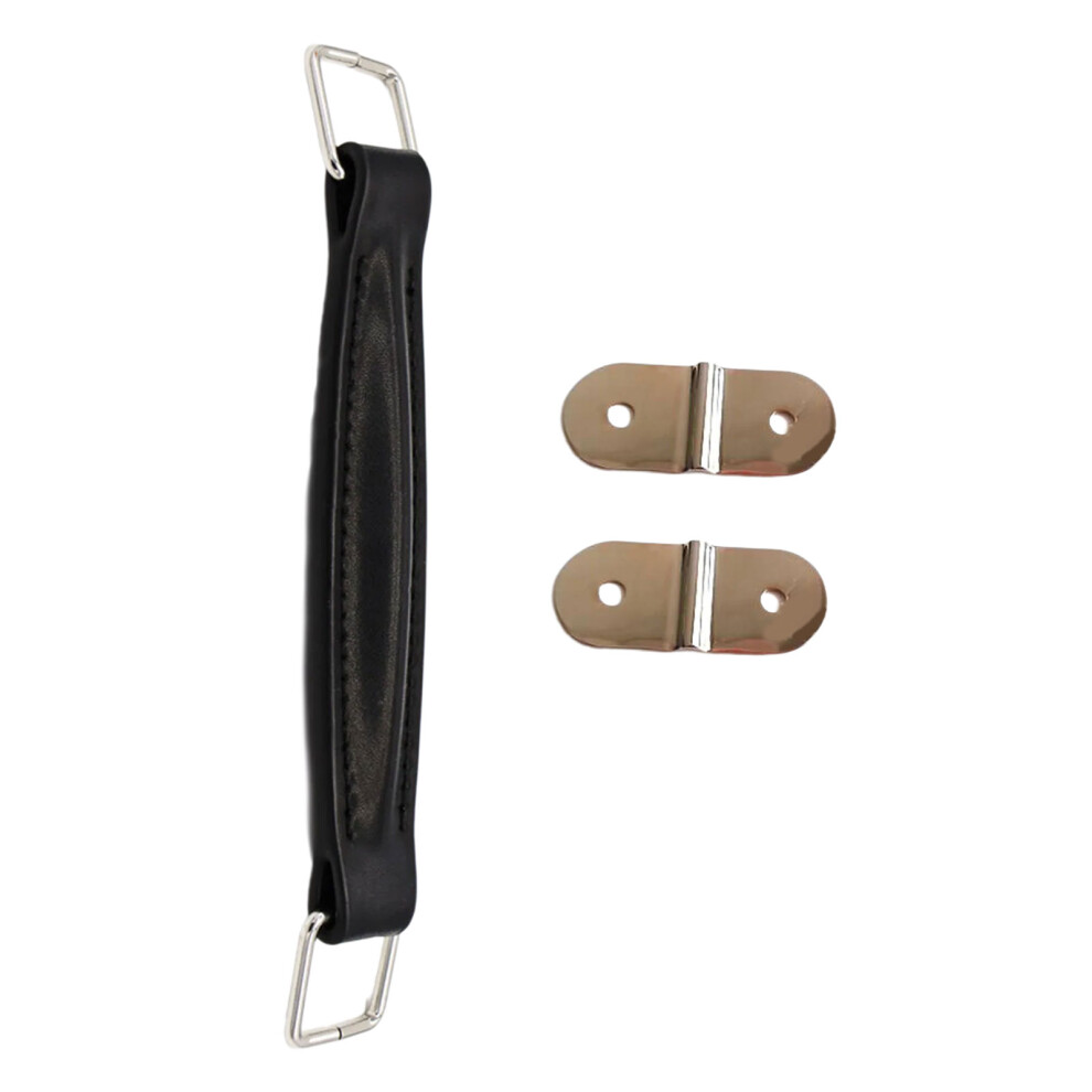 Leather Handle Strap Amplifier Handle Guitar Amp Speaker- Black 7696000684857