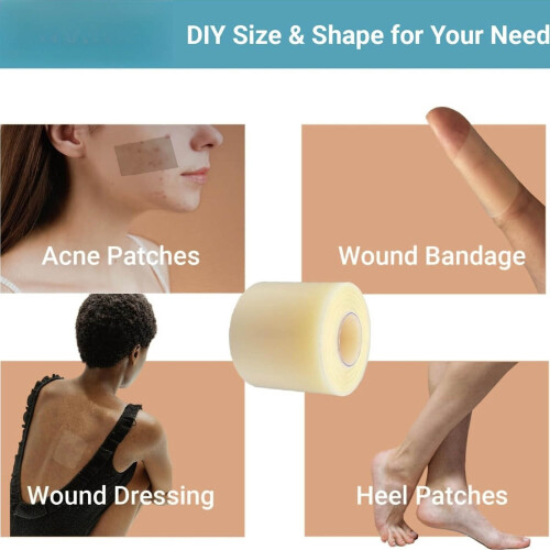 Reusable Hydrocolloid Bandage Roll Waterproof Protective-XL 1