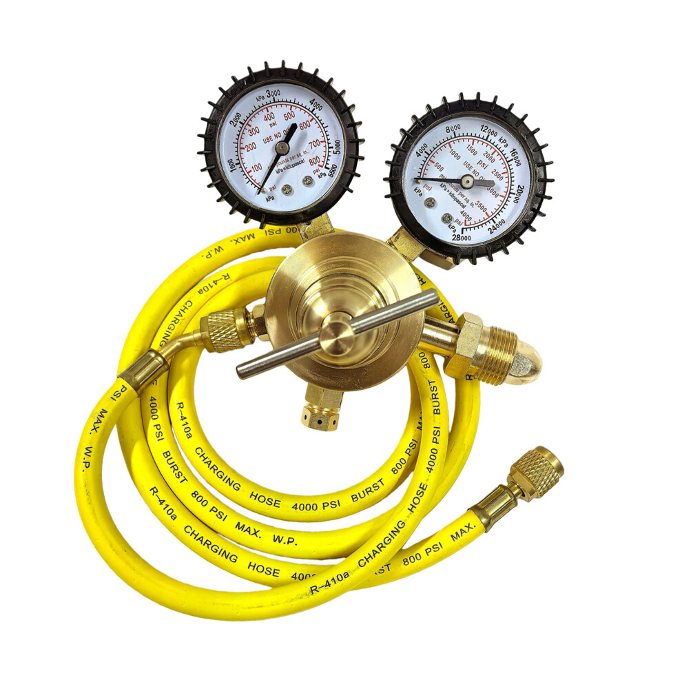 Industrial Nitrogen Gauge Outlet Regulator Copper-600Psi 7696000772189