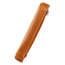 Leather Capacitive Pencil Sleeve Stylus Pen Case-Yellow brown