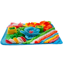 Fleece Snuffle Mat for Dog Promotes Healthy Foraging-Blue