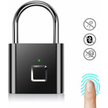 Slimme hangslotoplossing, weerbestendig hangslot met vingerafdrukscanner en lange batterijduur voor optimale beveiliging.
