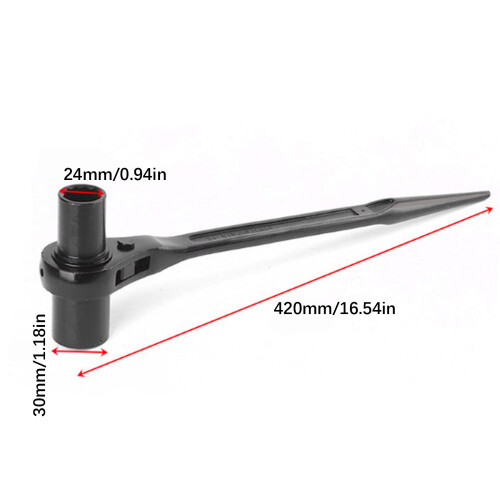 Bidirectional Directional Ratchet Socket Wrench with Extended 2
