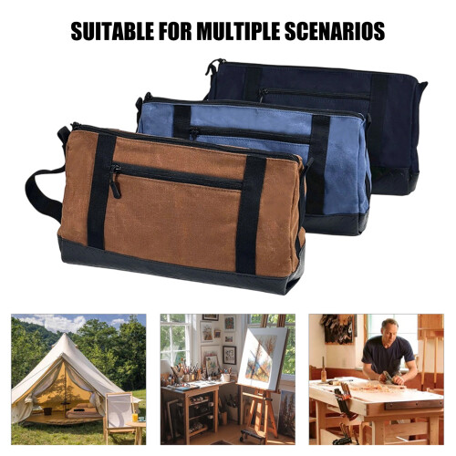 Spacious Tool Organizer Bag Reinforced Bottom-Navy Blue 2