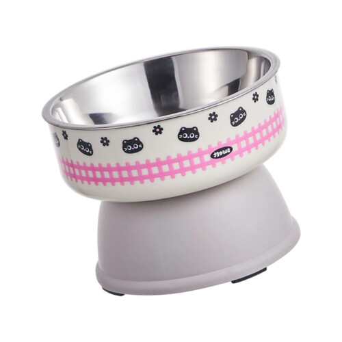 Ergonomic Elevated Dog-gray stainless steel Small independnt 1